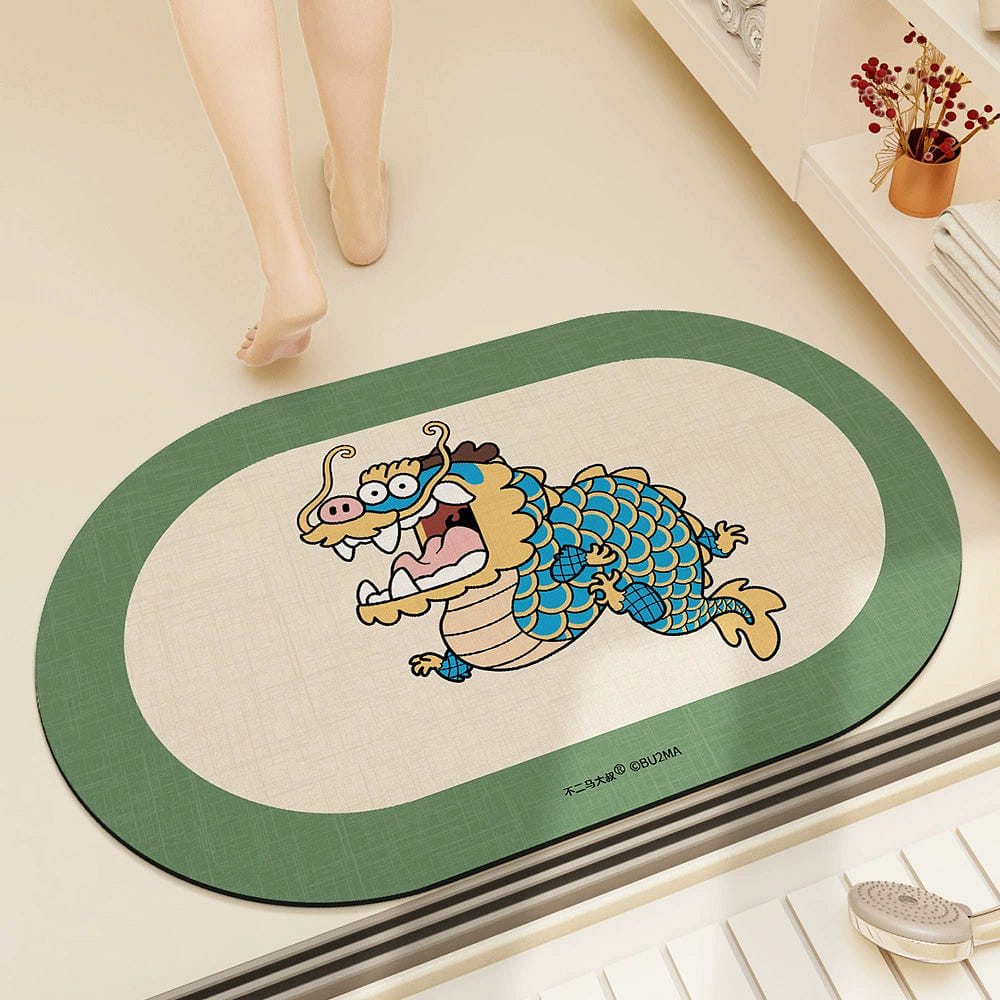 Fat dragon New Year velvet mat door non-slip mat 40*60cm/surprise dragon 1 개