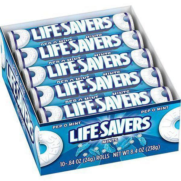Life Savers Pep-O-Mint Rolls 20 ct 0.84 oz 1 each