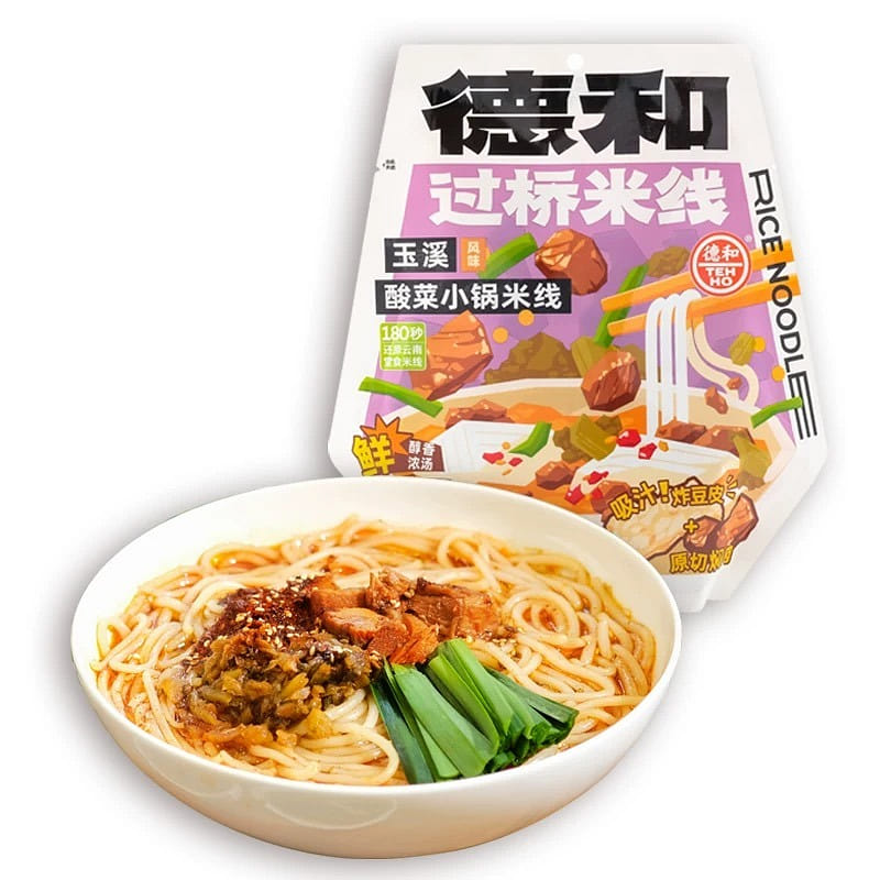 Yunnan Dehe Pickled Cabbage Small-Pot Rice Noodle 372 그램