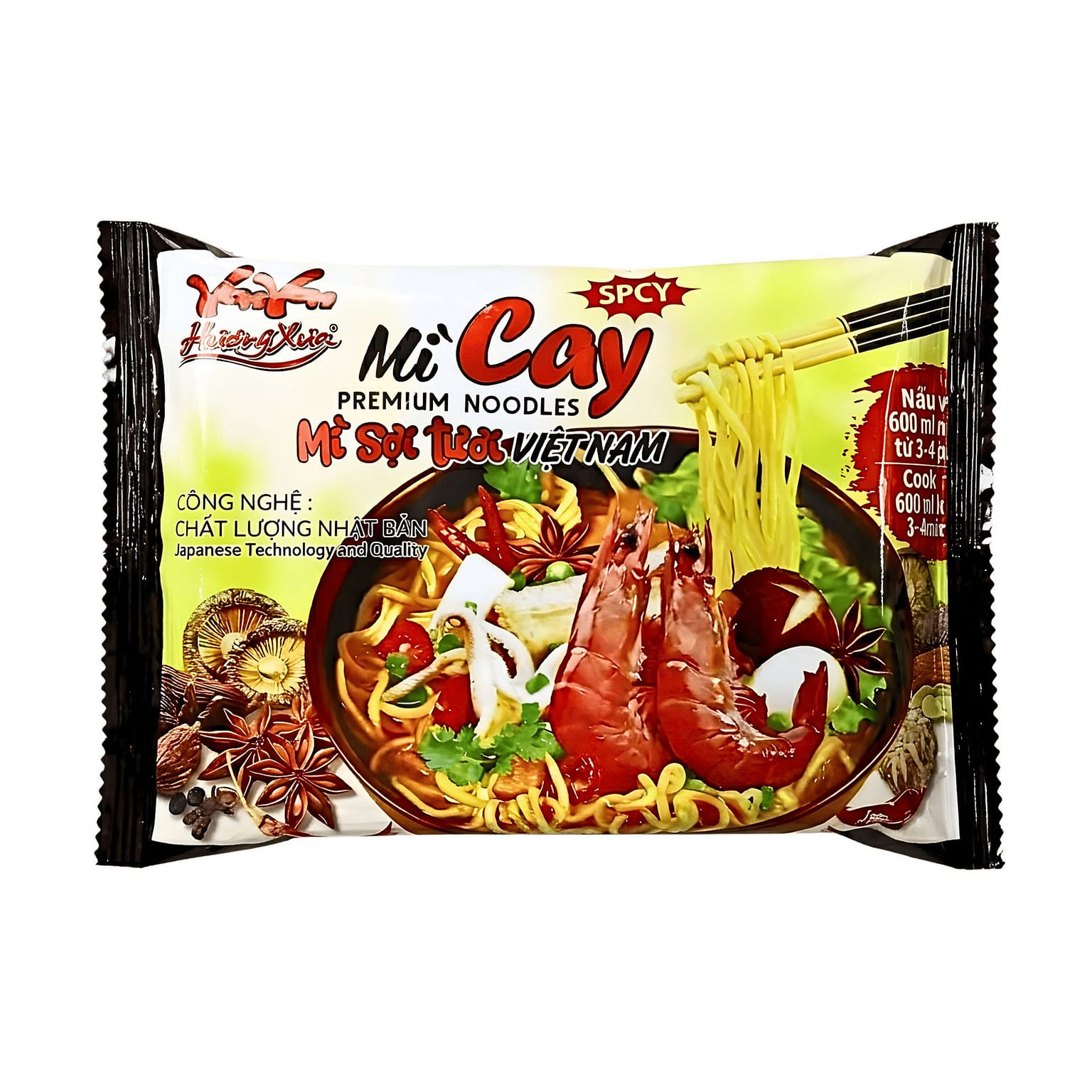 [HUONG XUA] Spicy Premium Noodles - 85g(1 Pack) 1 each