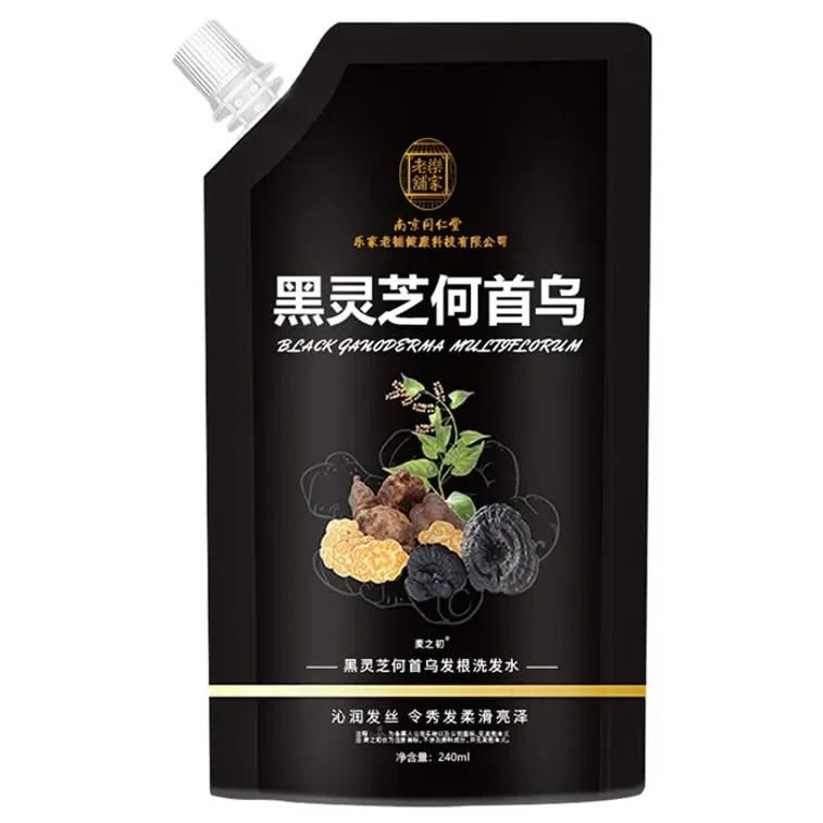 Nanjing Tong Ren Tang Shampoo Black Ganoderma Lucidum He Shou Wu 240ml/bag 240 มิลลิลิตร