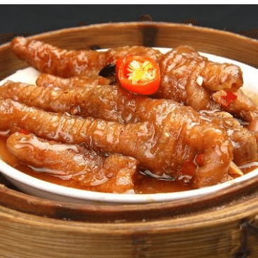 Dim Sum-Steamed Chicken feet with abalone sauce 1 each