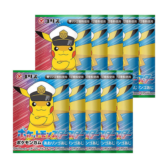 weee_snack_Coris Pikachu chewing gum green apple flavor 10pcs 10 count