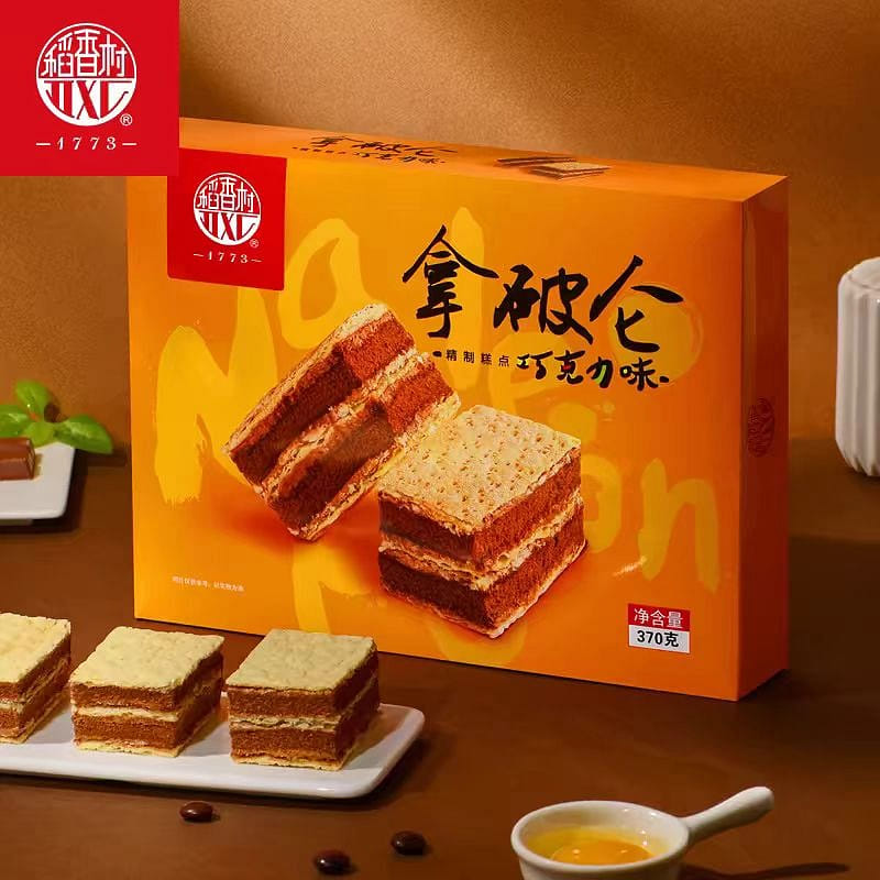 Dao Xiang Cun Napoleon Cake Chocolate 370g*1 box 370 กรัม