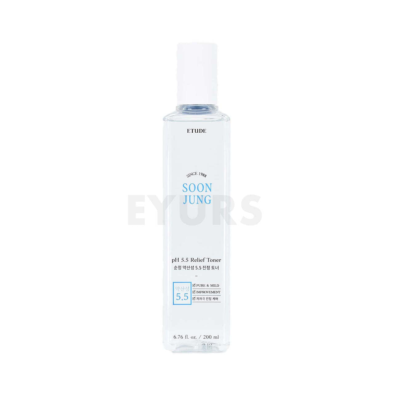 ETUDE Soon Jung pH 5.5 Relief Toner (200ml) 9.8 온스