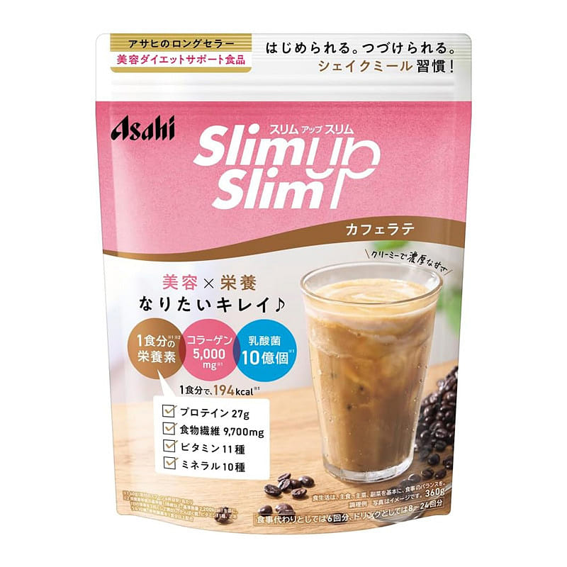 Slim Up Slim Shake Cafe Latte 360g Collagen, Prote 360 g