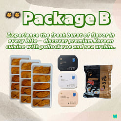 Package B : Sea Urchin Roe + Seasoned Pollock Roe 7 count