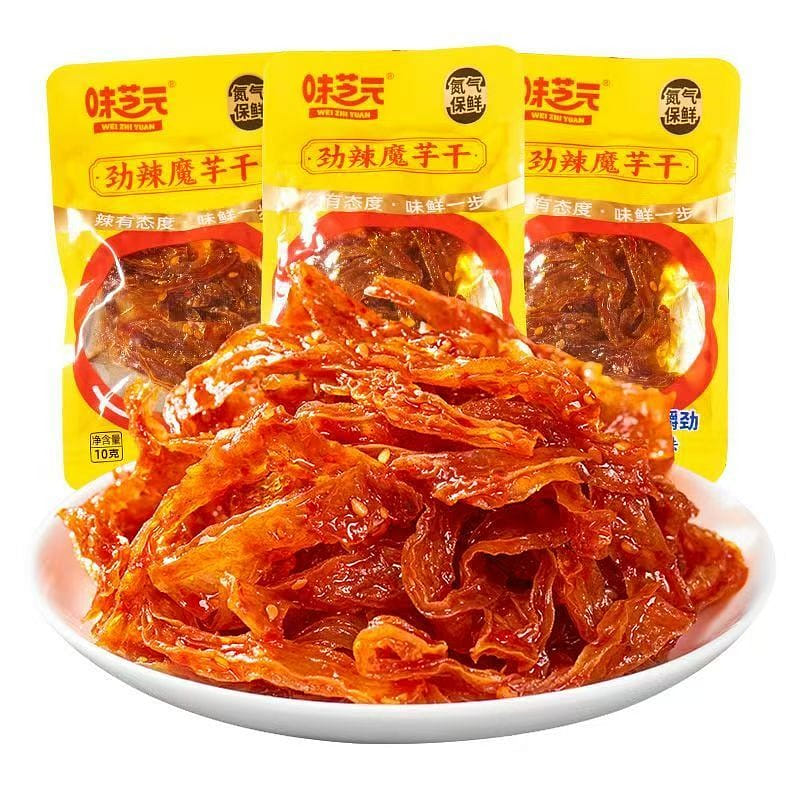 Weizhiyuan Spicy Konjac Snack, Spicy Flavour, Crav 10 g*5 pack