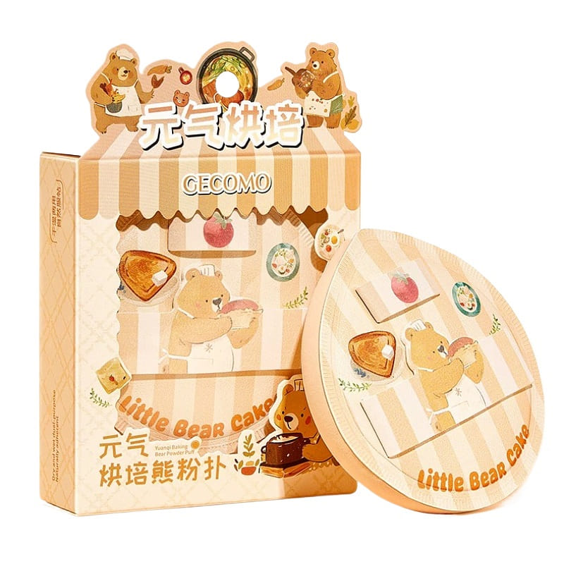 Soft Bear Drop Dual-use Cushion Puff, 1pc 1 count