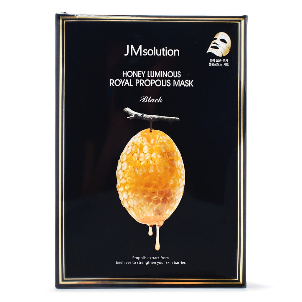 JM Solution Mascarilla Luminosa de Miel y Propóleo Real 10 hojas 1 Caja de
