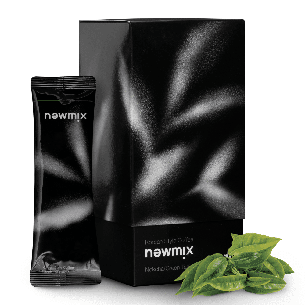 newmix Instant Coffee Premium Korean Mix Coffee (10 Sticks, Green tea flavor) 9.6 オンス
