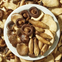 Mixed Mushroom Crisps, Black Truffle Ham Flavor 120 g