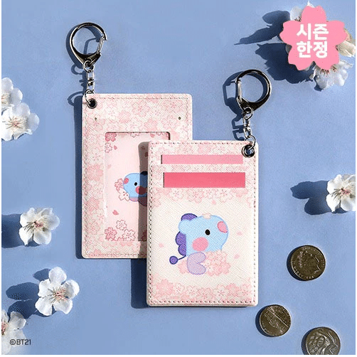 BT21 Minini Cherry Blossom Phone Card Pocket Holder by BTS MANG 4 oz