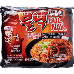 Paldo Bulnak Bokeummyun Flavour Instant Noodles pack of 4 1 each