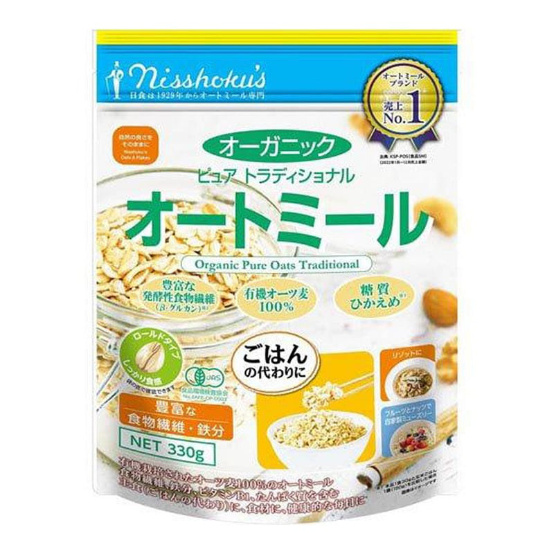 Nisshoku Organic Pure Oatmeal Roll 330g 1 개