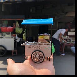 Vintage Vietnamese Noodle Street Cart DIY Kit 1 box