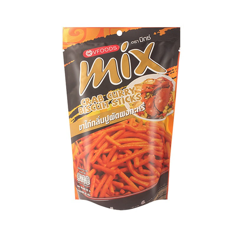 VFOODS MIX Snack que giòn vị cua cà ri Thái 60 g