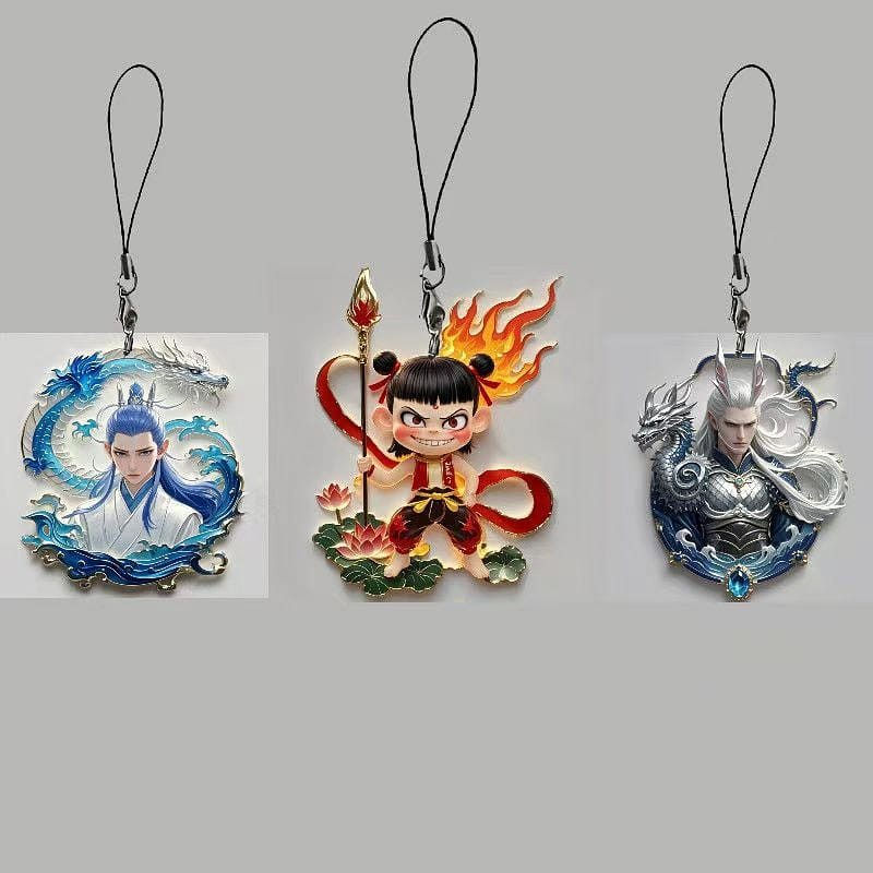 Nezha Aobing Aogang mobile phone key chain each 1 1 개