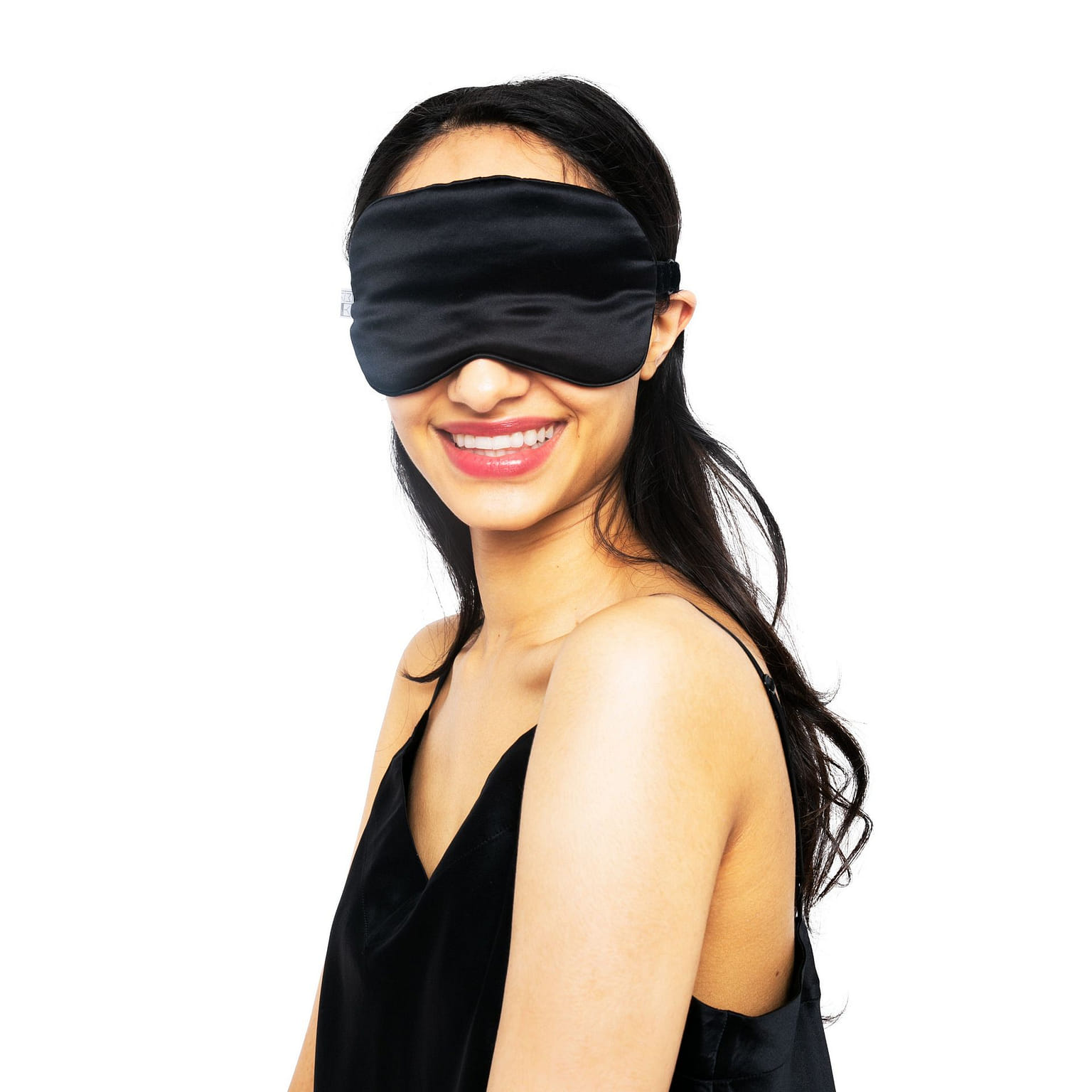 Beauty Silk Eye Mask with Velvet Band (19 Momme) Classic / Black 1 ส่วน