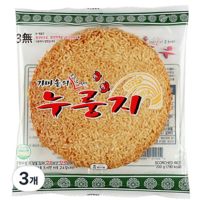 Cauldron's savory delicacy nurungji, 200g * 3 ea 600 グラム