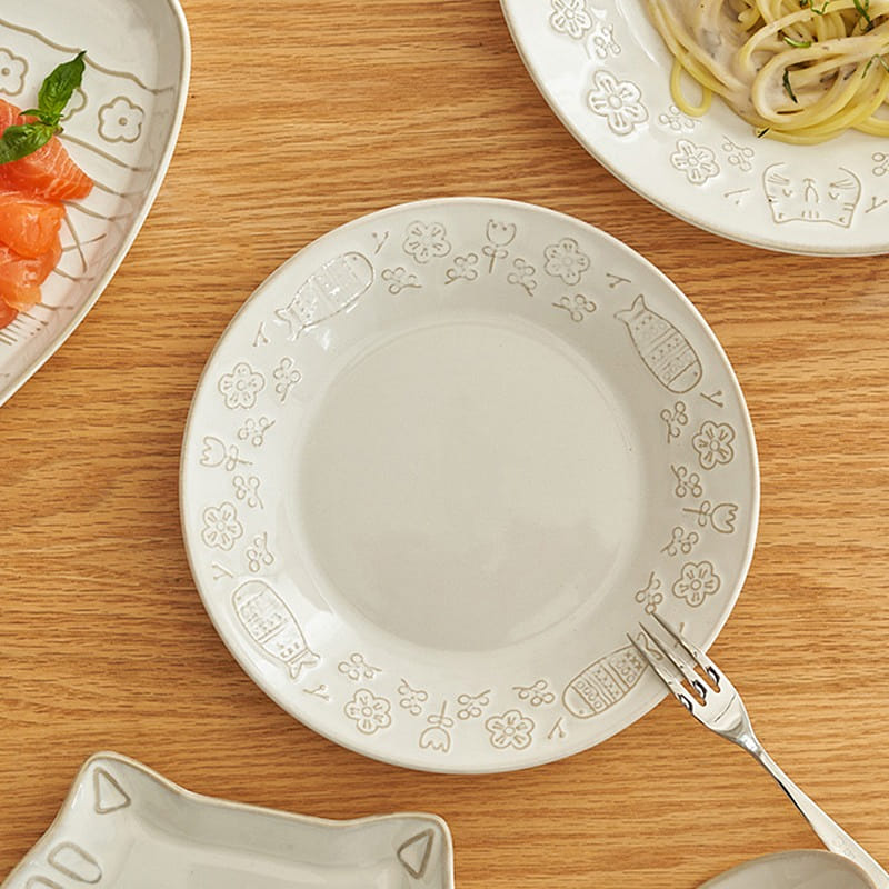 Cute Handmade 7.8" Ceramic Plate 1 each