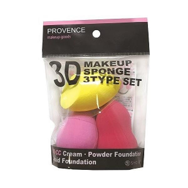 SHOBIDO 3D makeup sponge 3 types set 1 개입