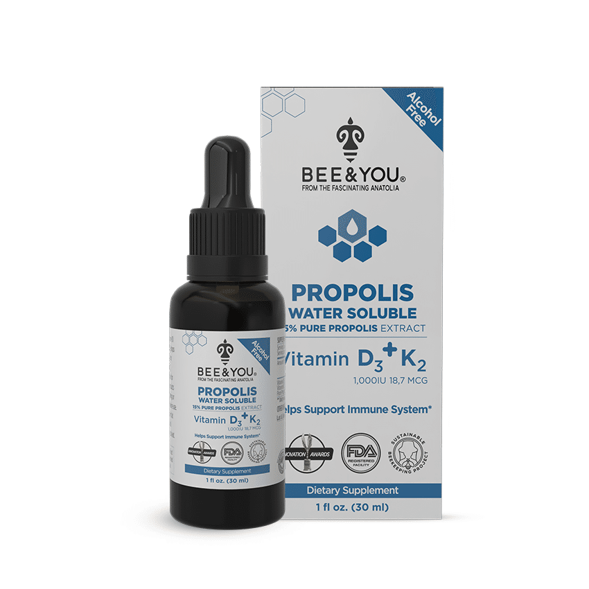 Propolis Water Soluble Extract with Vit D3+Vit K2 1 fl.oz