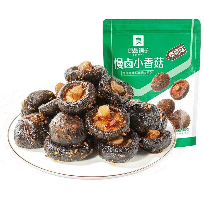 Liang Pin Pu Zi Slow spiced small mushrooms 105g*1 bag 105 กรัม