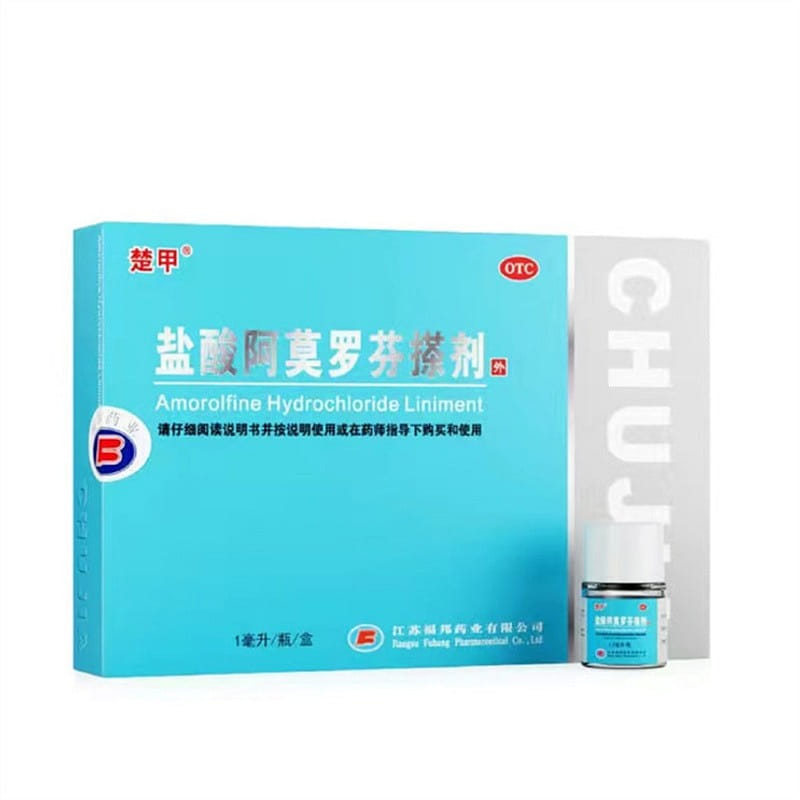 Amorolfine Hydrochloride Application for the Treatment of Thickened Nail Fungus 1 ml