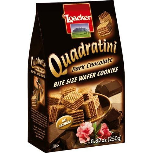 Loacker Dark Chocolate Quadratini, 8.82 oz 1 개