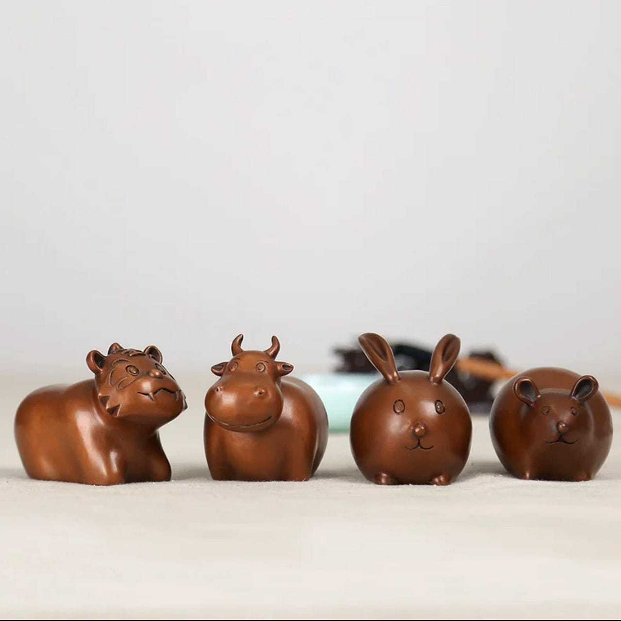 Tiger -Chinese characteristics copper twelve zodiac gift tabletop decoration 88 다발
