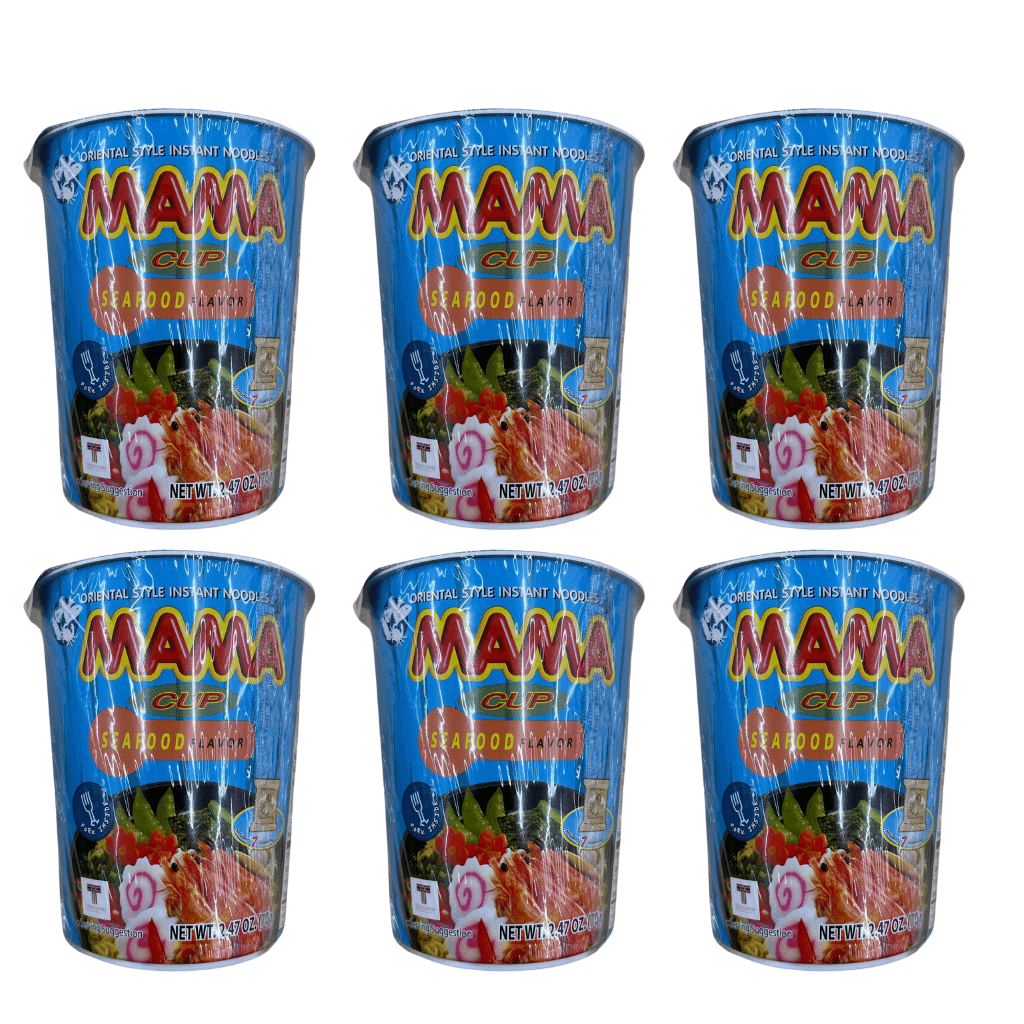 Mama Cup Noodles Seafood 2.47oz pack of 6 1 개