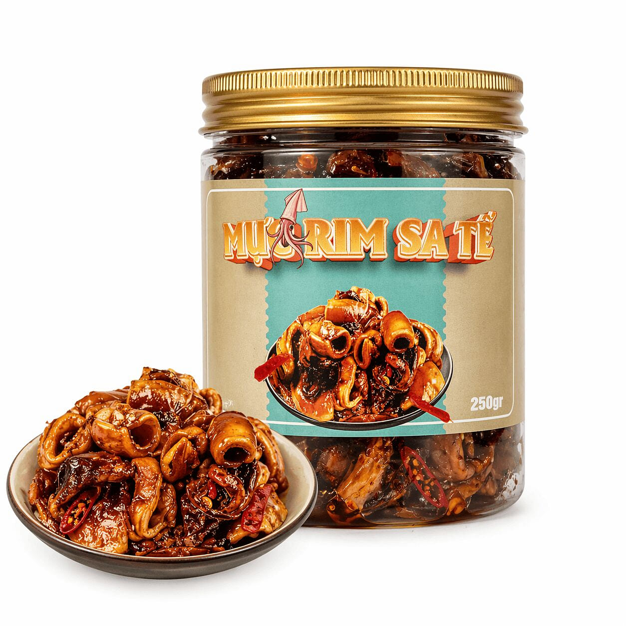SPICY SATAY BRAISED SQUID - 250GR 250 g