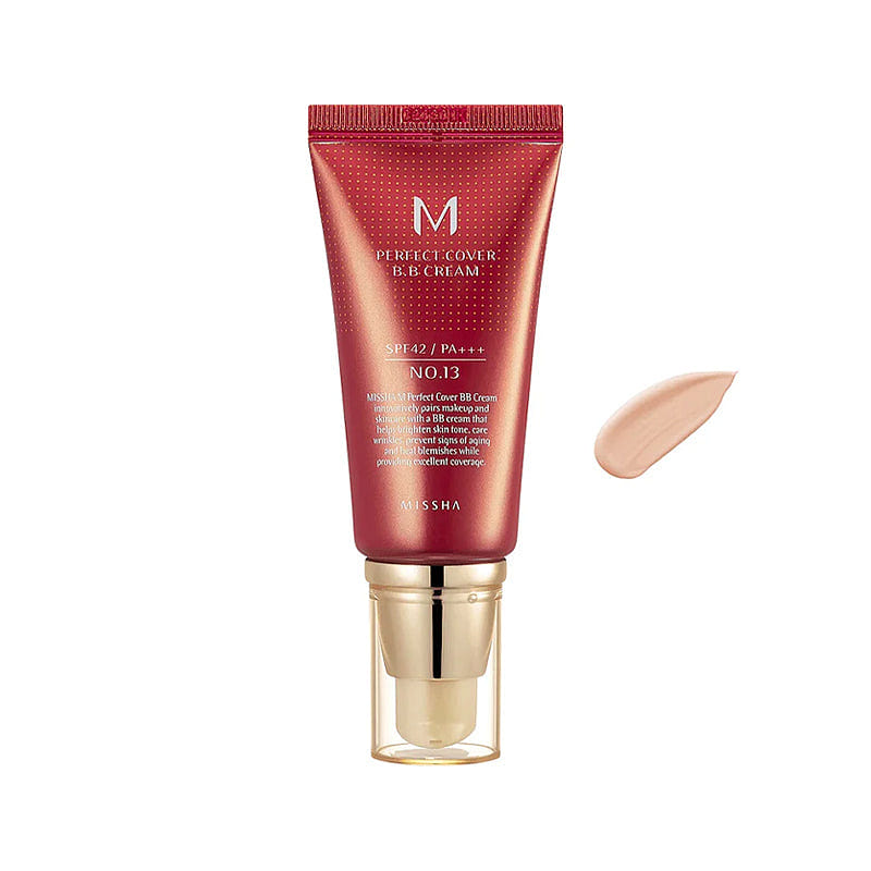 MISSHA M Perfect Cover BB Cream (SPF 42 PA+++) 50ml 13 Bright Beige 1 ส่วน