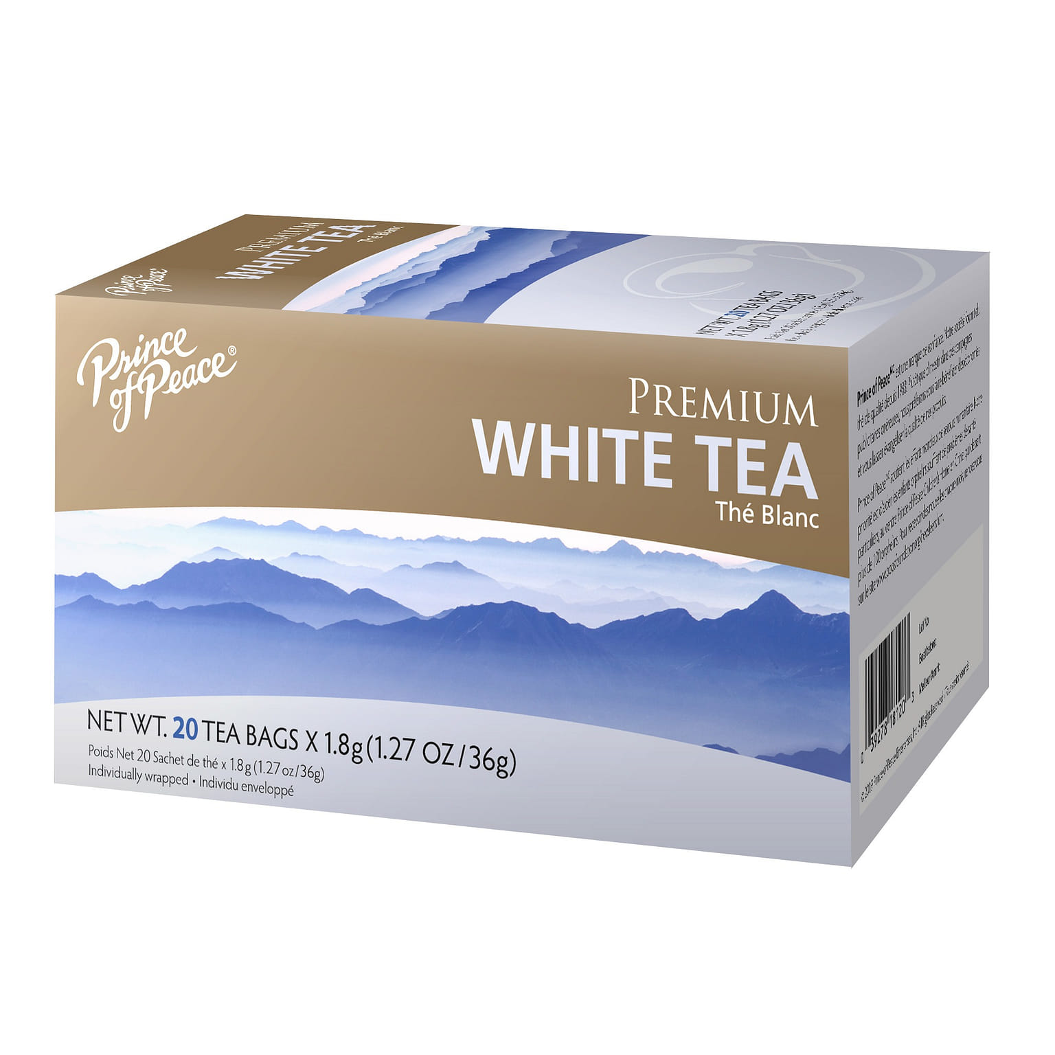 Prince of Peace Premium White Tea, 100 tea bags 1 กล่อง