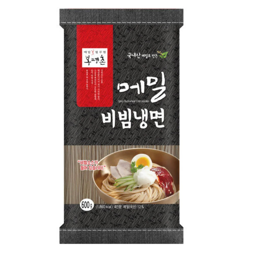 Gangwondo Buckwheat Bibim Naengmyeon (Cold Noodle) (Includes Bibim Sauce) 600 グラム