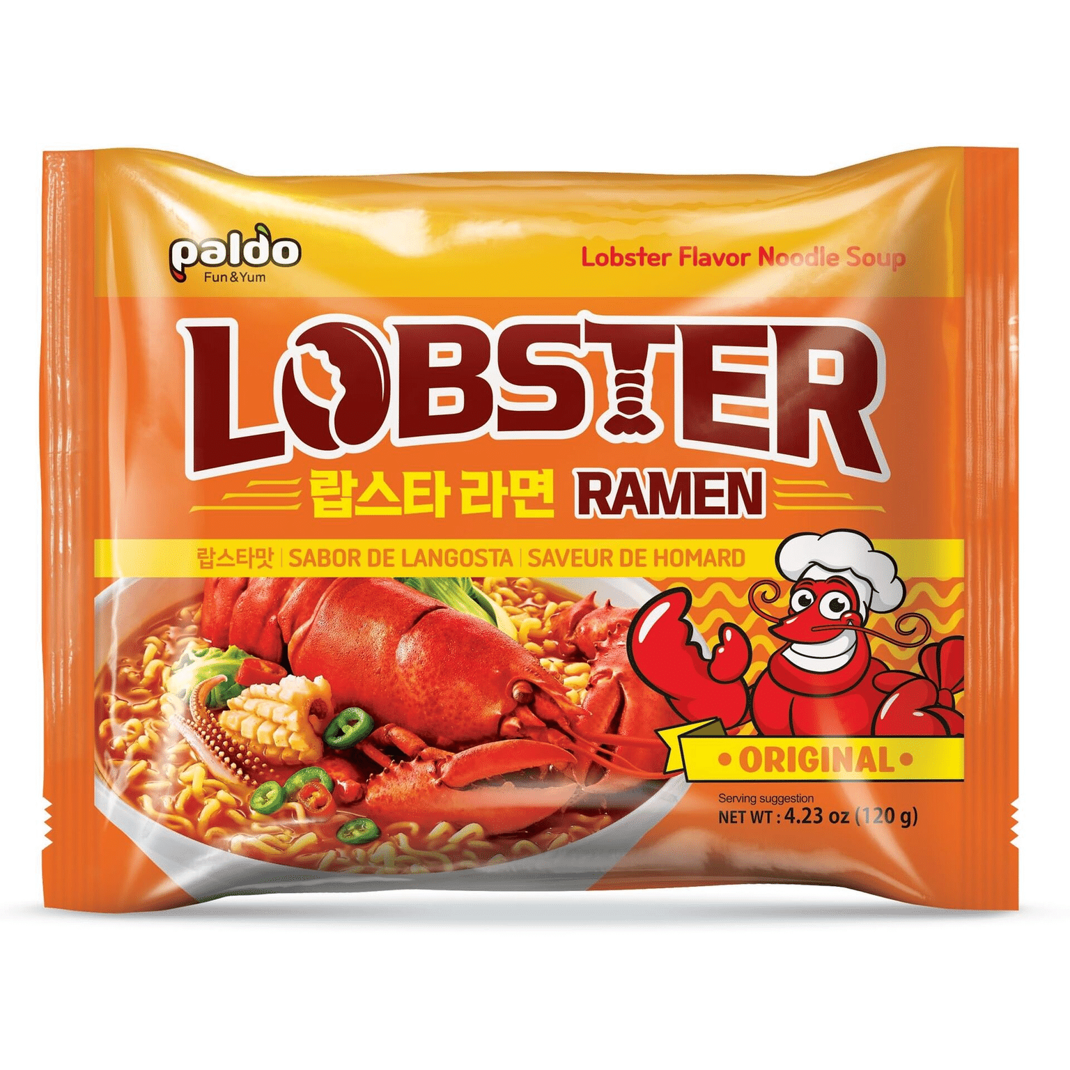 [Paldo] Lobster Flavor Ramen - 1 count 2.43 oz