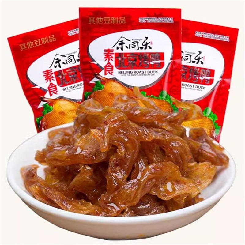 Yu Tongle Peking Duck Spicy Strips 28g Snacks Childhood Nostalgia Spicy Snacks 28 g