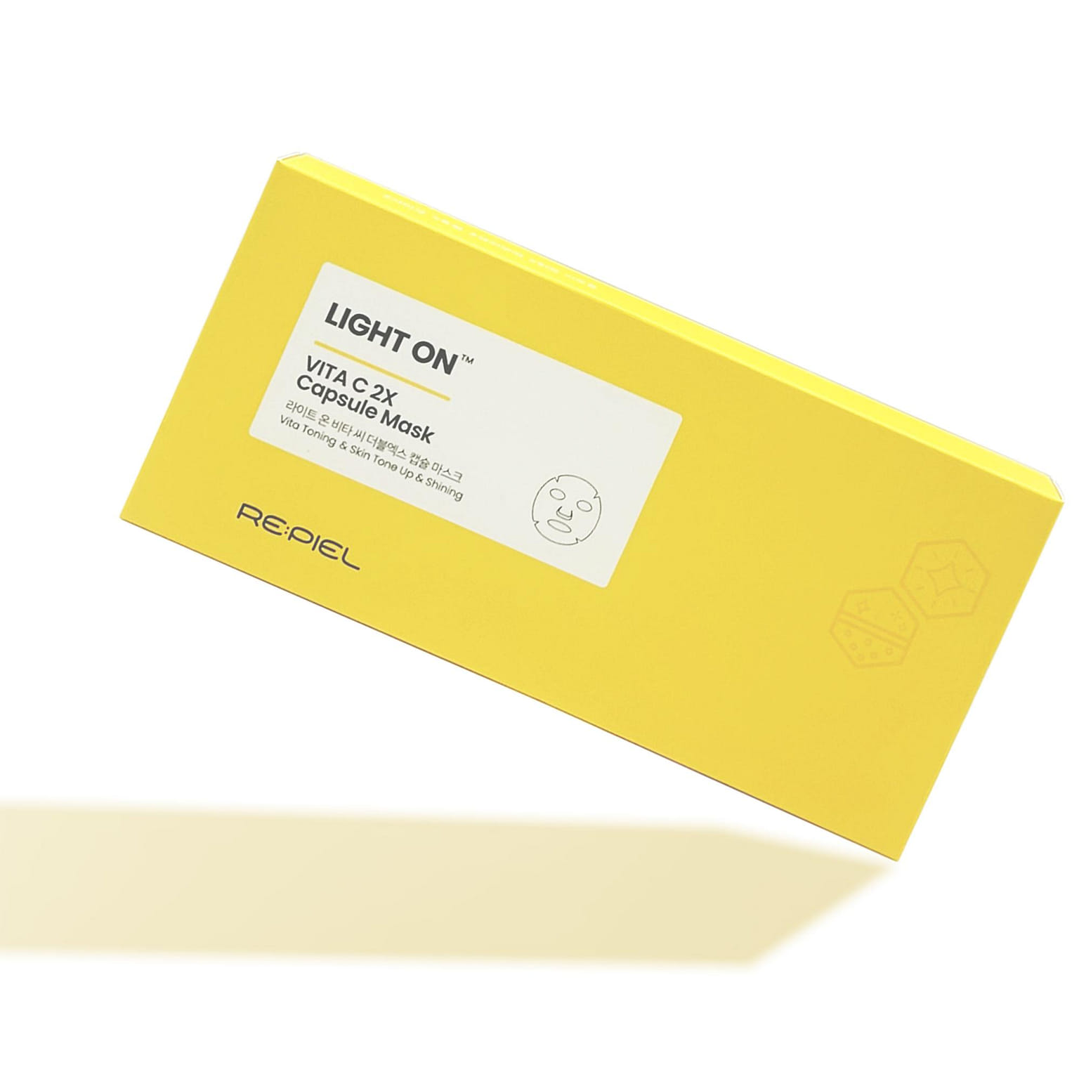 REPIEL Light On Vita C 2x Capsule Sheet Mask - Korea's Best Selling Masks 4 개입