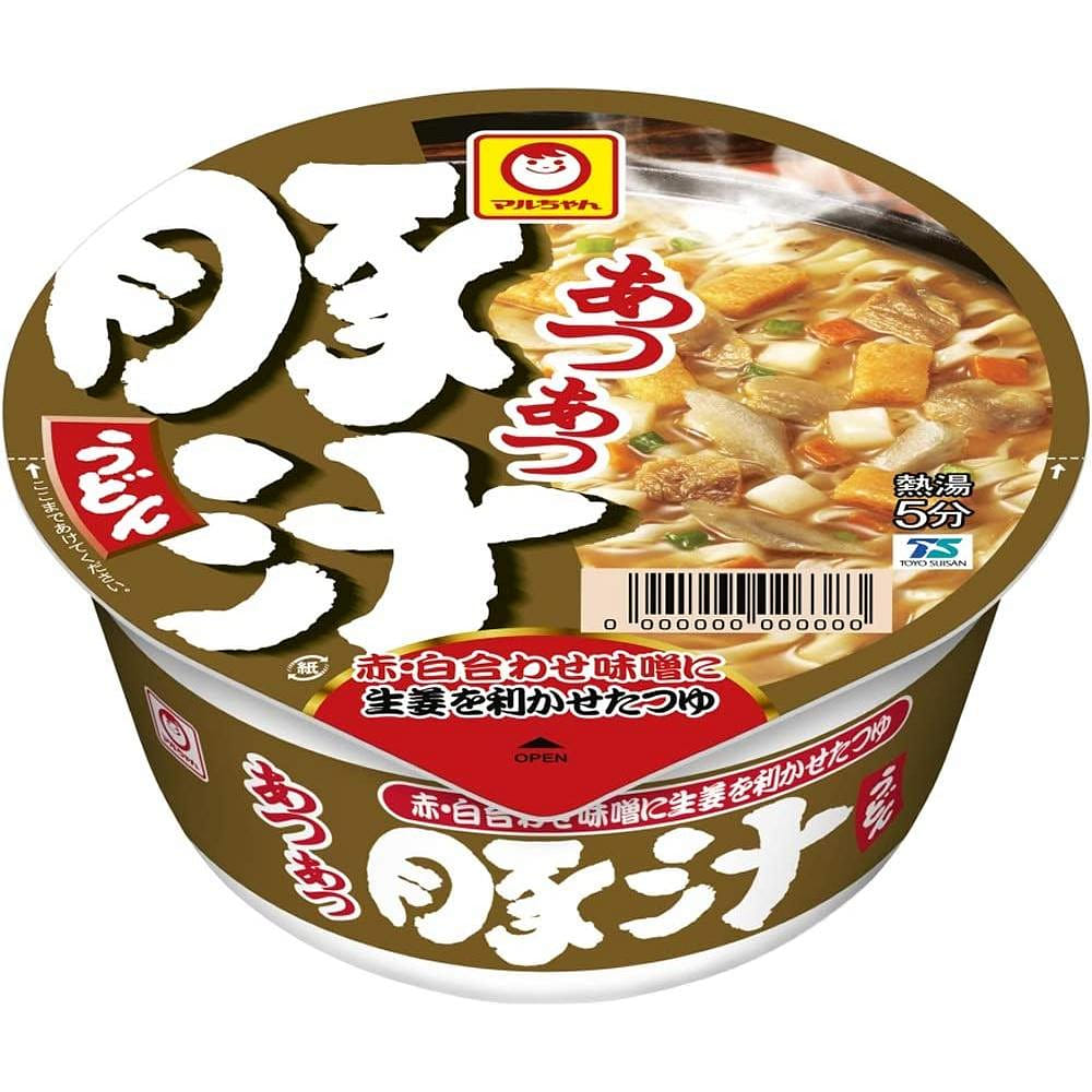 Japanese Maruchan Noodles Udon Miso Pork Ginger Soup Cup Meat Instant Food 109g 1 cup 1 개