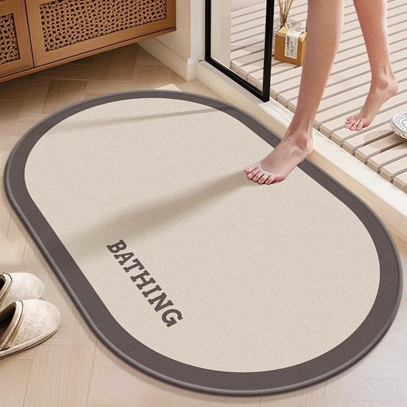 Floor mat 40*60cm straight edge round Sedum color 1 ส่วน