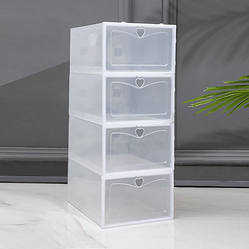 Dust proof Transparent PP Plastic Shoe Box for Men and Women, Modern and Simple 1 개입