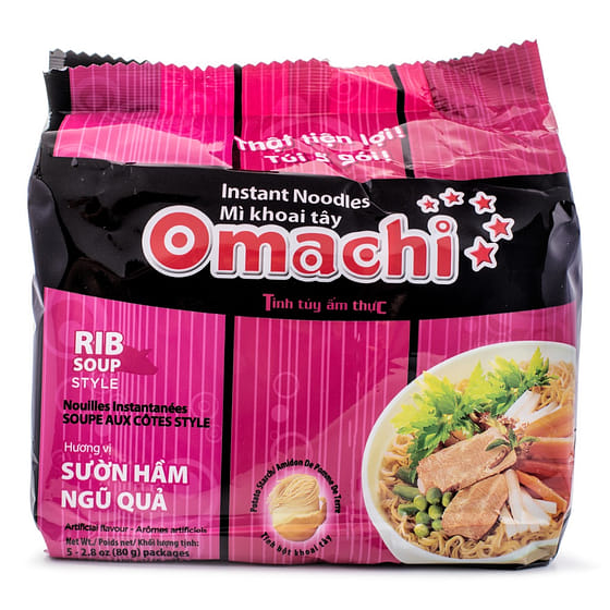 weee_instant_Mì Ăn Liền Omachi Vị Sườn Hầm Ngũ Quả 5pk 2.8 oz*5 pack