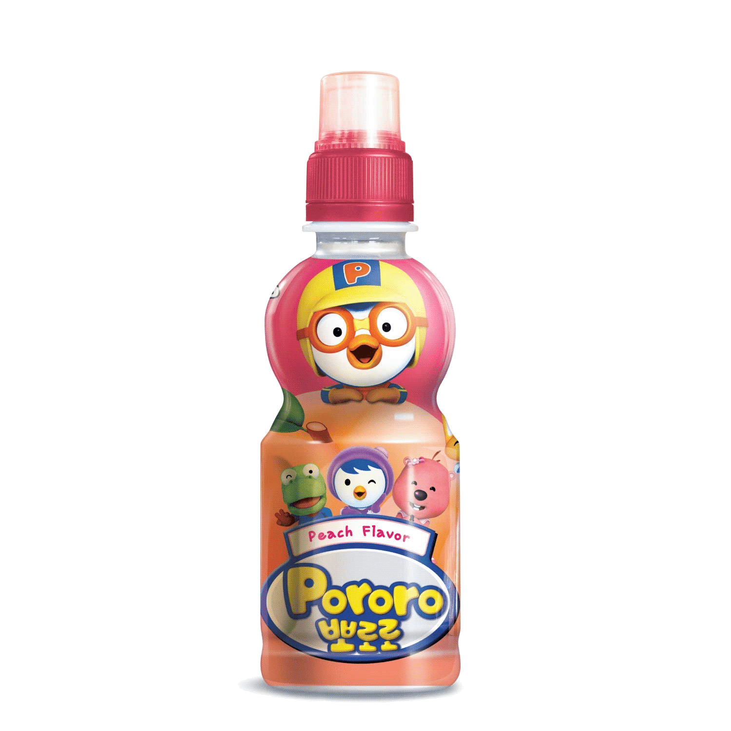 Paldo Fun & Yum Pororo Kids Peach Flavor Drink 7.95 oz 1 병