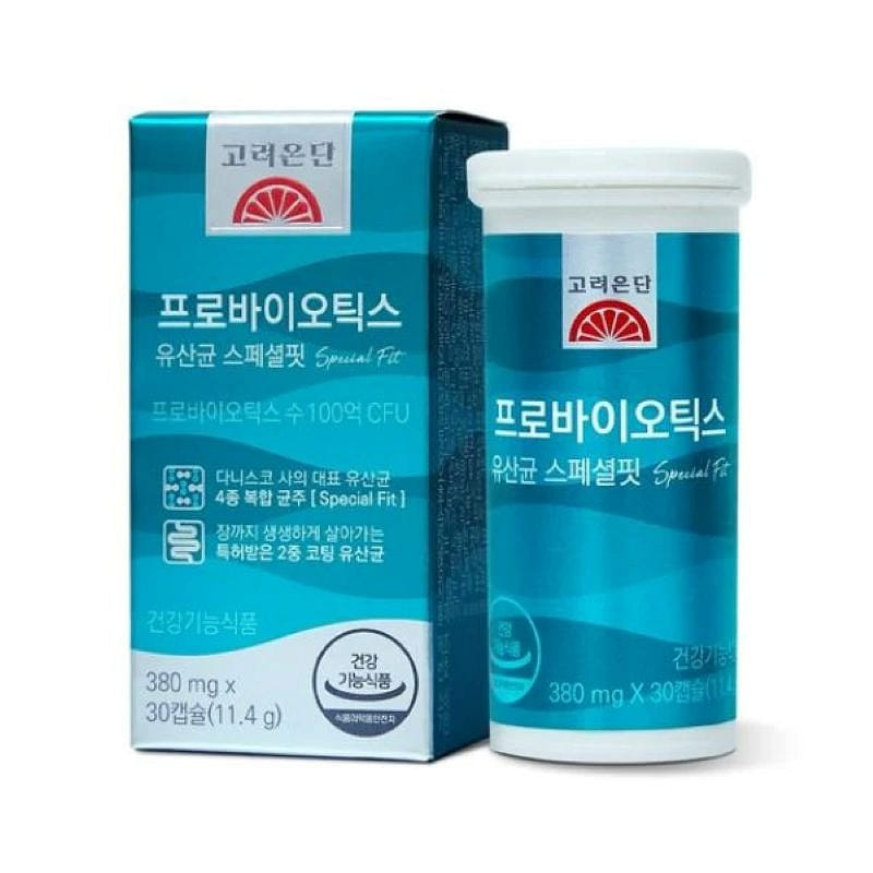 [고려은단] 프로바이오틱스 유산균 스페셜핏 (380mg x 30캡슐) 30 개입