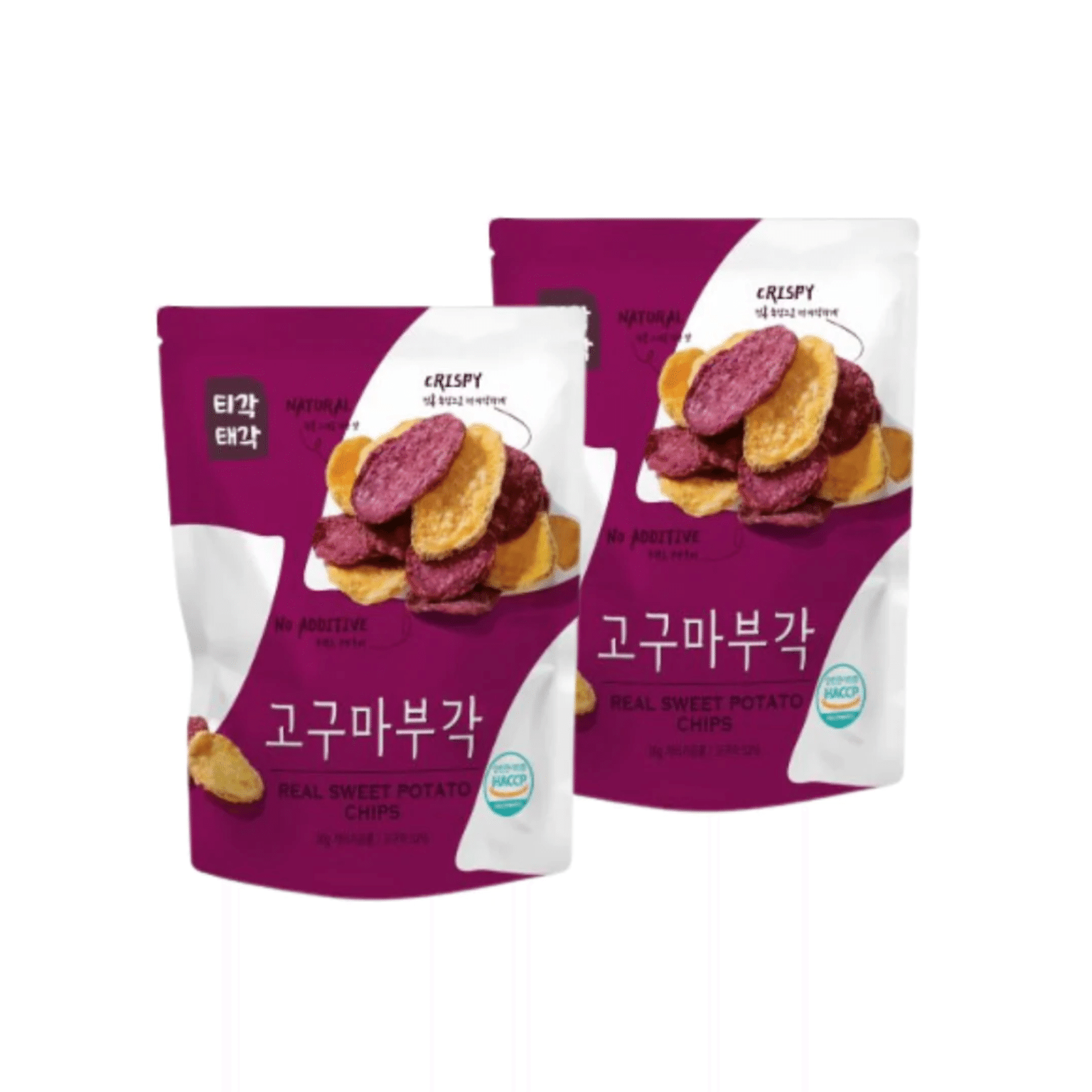TIGAKTEGAK 真材實料的紅薯片 - 2 包 60 克
