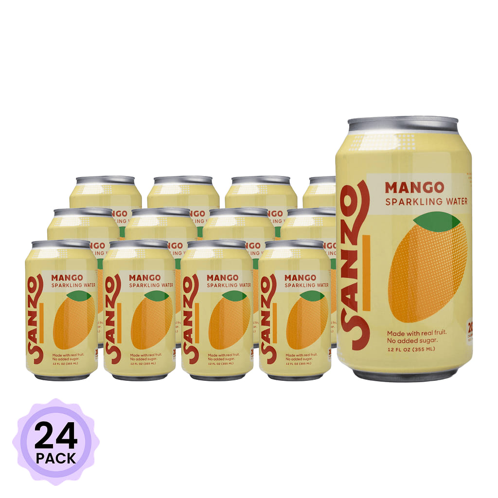 Sanzo 망고 스파클링 워터 12 액량 온스*24 팩