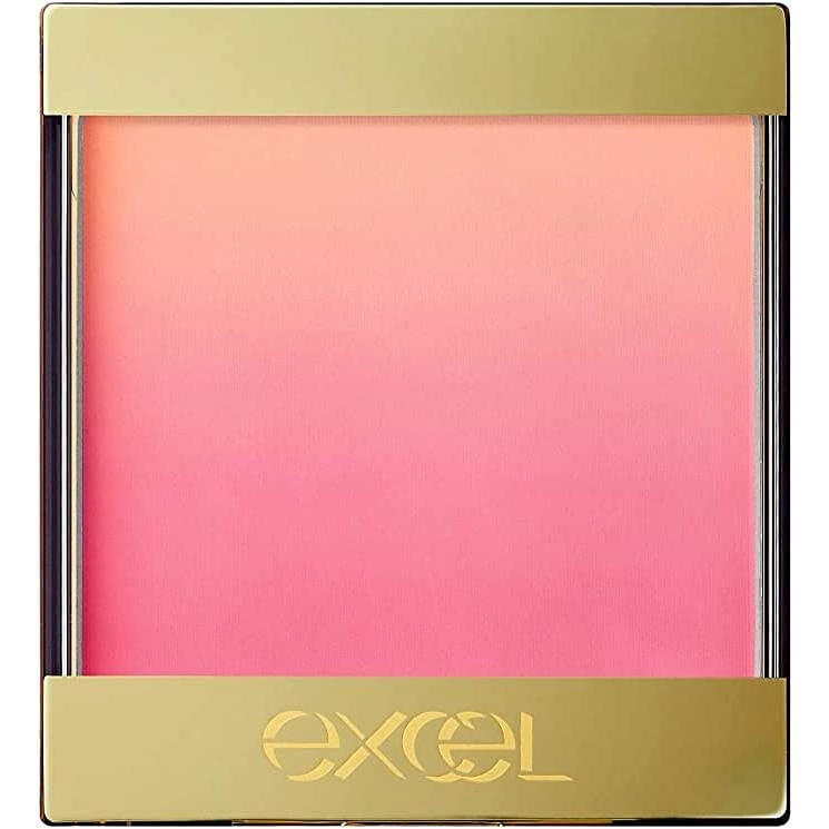 【Direct From Japan】Japan SANA EXCEL Auratic Blush Highly Pigmented Gradation Blush #AB01 peach&peach 8g 1 개