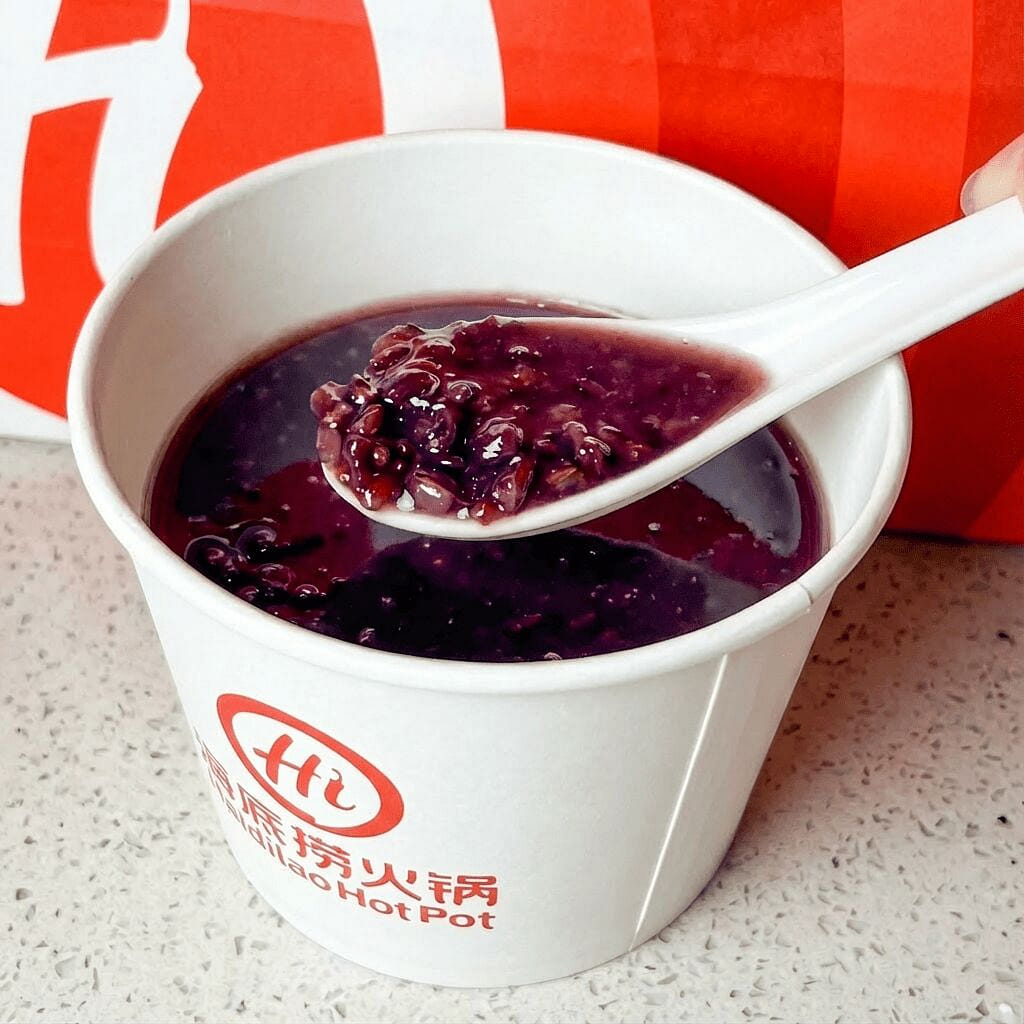 Black Glutinous Rice Porridge (Purple Rice Congee) 16 oz