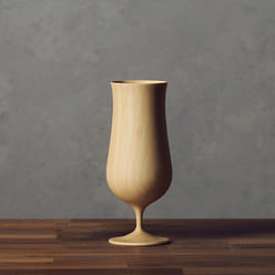 RIVERET 竹制啤酒杯　白色 1 份